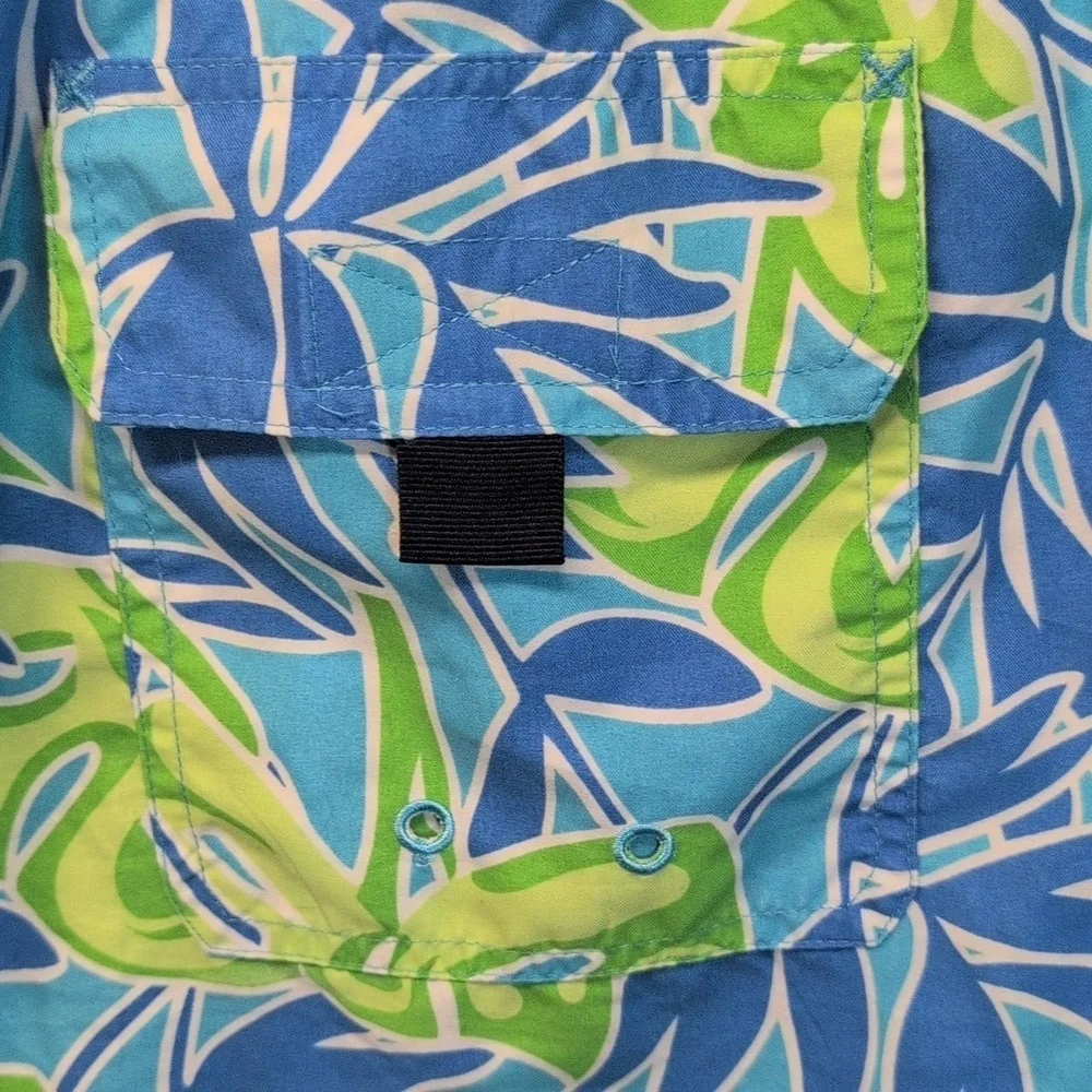 Vineyard Vines Chappy Swim Trunks Tropical Floral Print Size L EUC